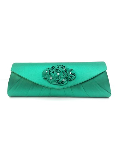 Ladies satin diamante wedding - diamante,