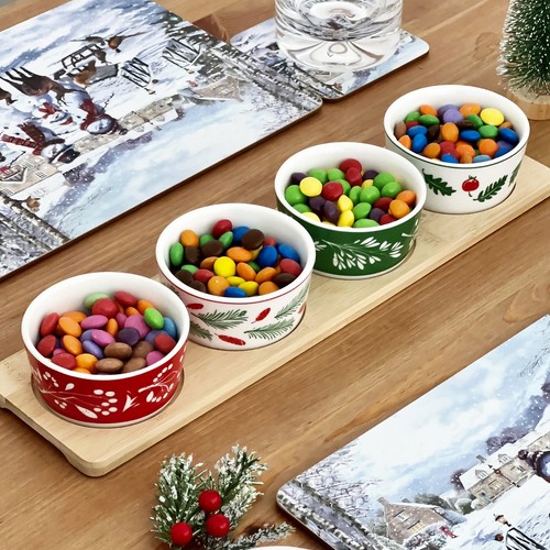 5pc christmas snack dish set - dish, 4