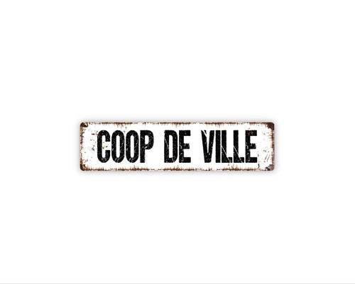 Coop ville sign funny - coop,