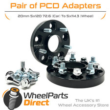 Adapters 5x120 72.6 to 5x114.3 66.1 20mm for BMW 5 Series [E12] 72-81