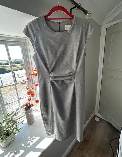 Reiss grey ruched sheath - grey,