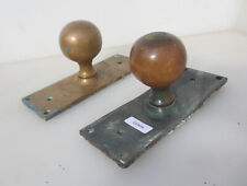 Antique Brass Door Knobs Handles Pulls Old Plates Victorian Vintage