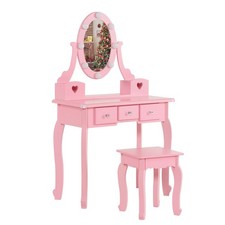 Kids Girls Vanity Table Set