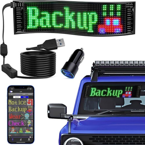 Car rgb led sign scrolling - sign,