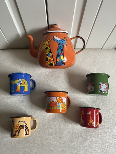 Smaltum enamel teapot - enamel, five