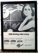 Framed original Classic Car Ad