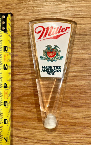 Miller beer tap handle knob - miller,