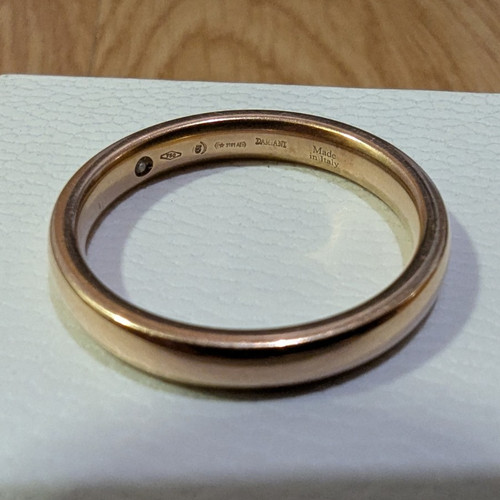 18k rose gold wedding band - 18k,