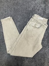 ZARA Khaki Distressed Denim