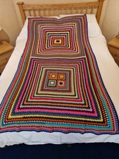 Vintage Handmade Crochet Throw