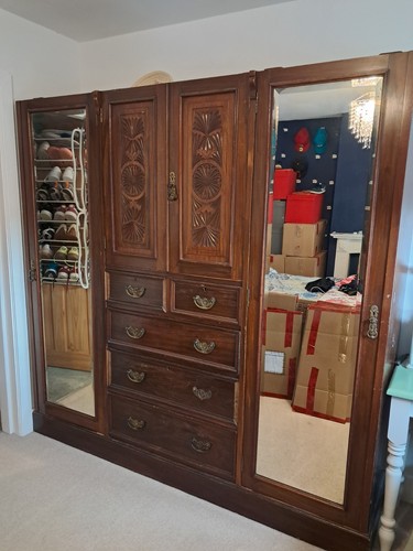Edwardian carved wooden - edwardian, part