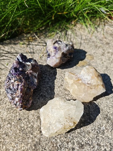 Blue john crystal - 4x,