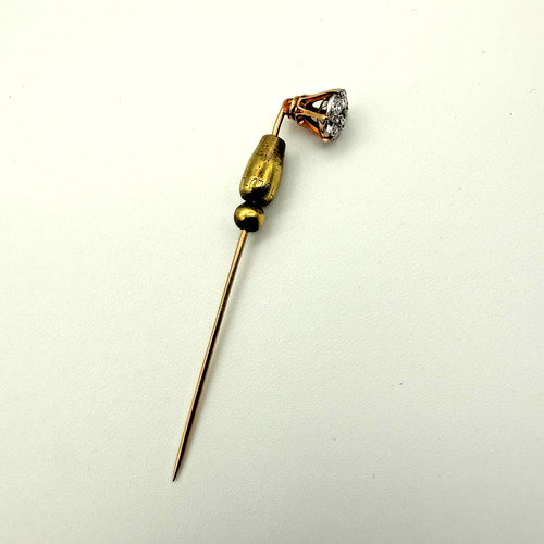 Antique edwardian gold cluster - edwardian,