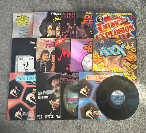 Vintage vinyl records - vintage,