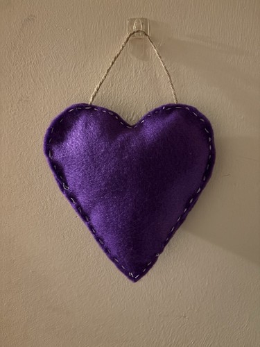Wall hanging felt purple - wall,