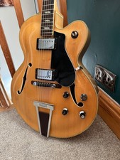 Vintage Yamaha AE-12 Hollow body Guitar Natural Circa 1973