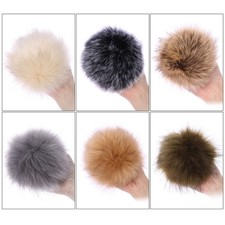 Faux Fox Fur Pom Pom Ball With