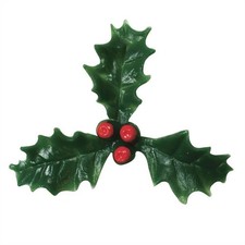 Holly Christmas Cake Toppers