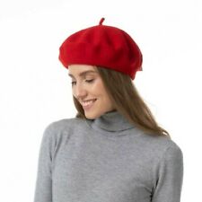 Plain Beret Hat Wool Autumn