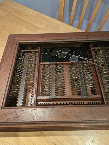 Edwardian opticians cabinet - opticians,