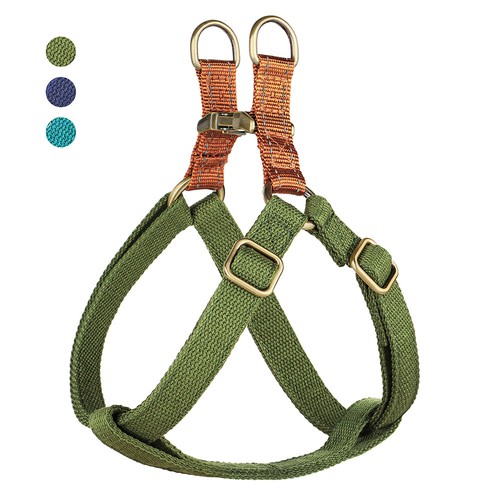 Soft nylon dog harness - soft, pull