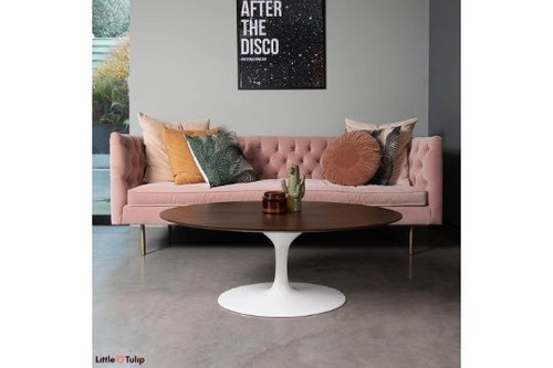 Tulip oval coffee - tulip, walnut