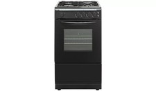 Bush AG56SBX 50cm Single Oven Gas Cooker - Black, May Deliver