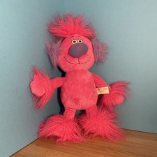 Widget World First Choice Pink Fluffy Monster Soft Plush Toy