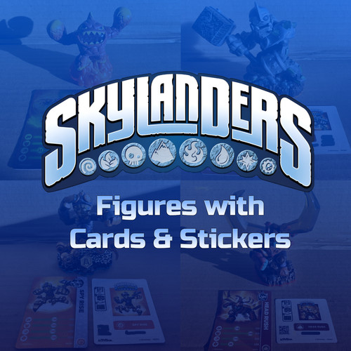 Skylanders with cards unused - with, &