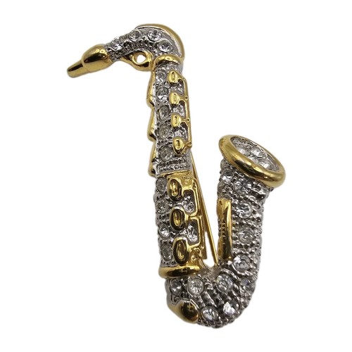 New rhinestone saxophone - new,