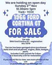 1966 Ford Cortina GT  Restoration Project