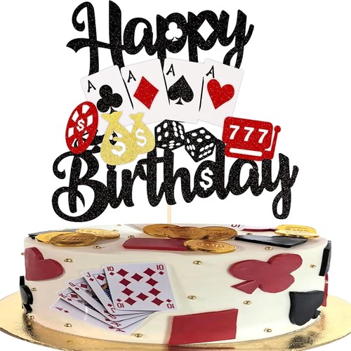 Pack casino cake - topper, with