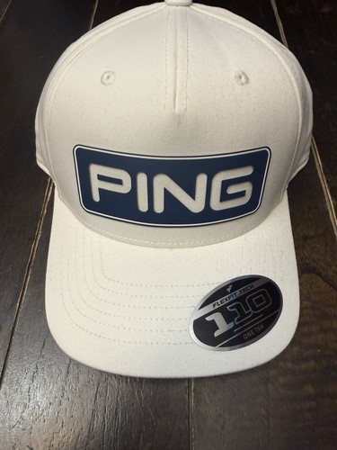 Ping golf hat - white, navy