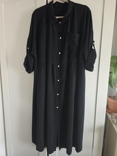 Room Lytham Tilly Shirt Dress Black Free Size
