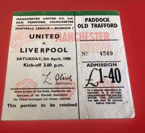 1980 manchester united - manchester, v