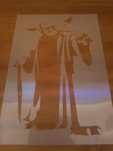 Star wars yoda stencil - wars,