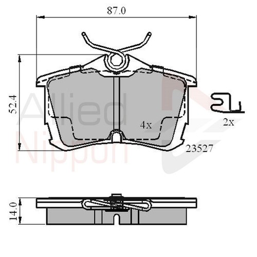 Brake pads set - set, for