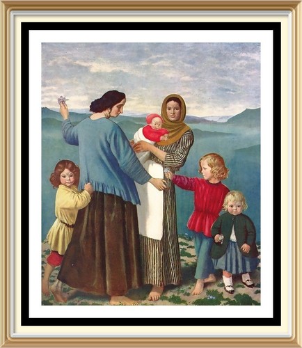 Old 1929 lithograph augustus - 1929,