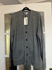 BNWT M&S JAEGER MENS GENTS MERINO & CASHMERE CARDIGAN - XL