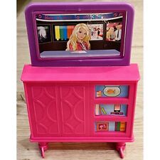Vintage Barbie Furniture 1993 2-in-1 TV Cabinet & Armoire European RARE Mattel