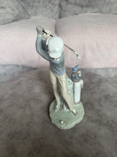 Lladro vintage male golfer - male,