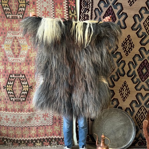 Natural angora goat skin rug - angora,