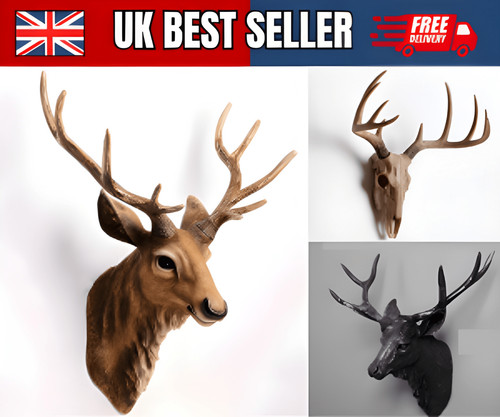 Real stags head - real, wall