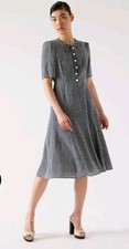 NWT LK BENNETT NAVY BLUE WHITE