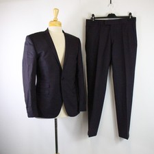 BEN SHERMAN 'Camden' Super Slim Purple Suit Chest 38" Waist 32" - CGT