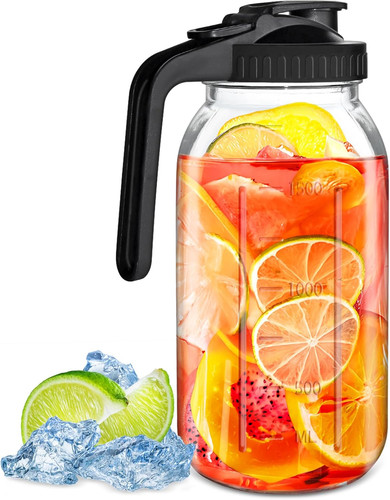 64oz glass mason jar pitcher - jar,