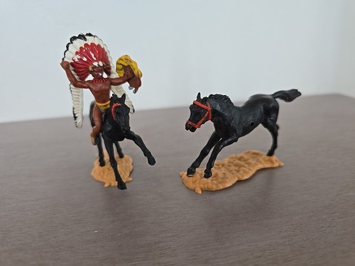 Timpo toys indian and horses - timpo,
