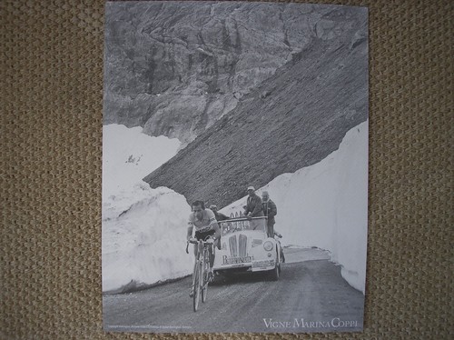 Fausto coppi advertising photo - fausto,