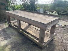 LARGE HEAVY DUTY WOODEN WORK BENCH