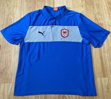 Cardiff City Polo Shirt XXL Puma Vintage Soccer Football Bluebirds Buttons